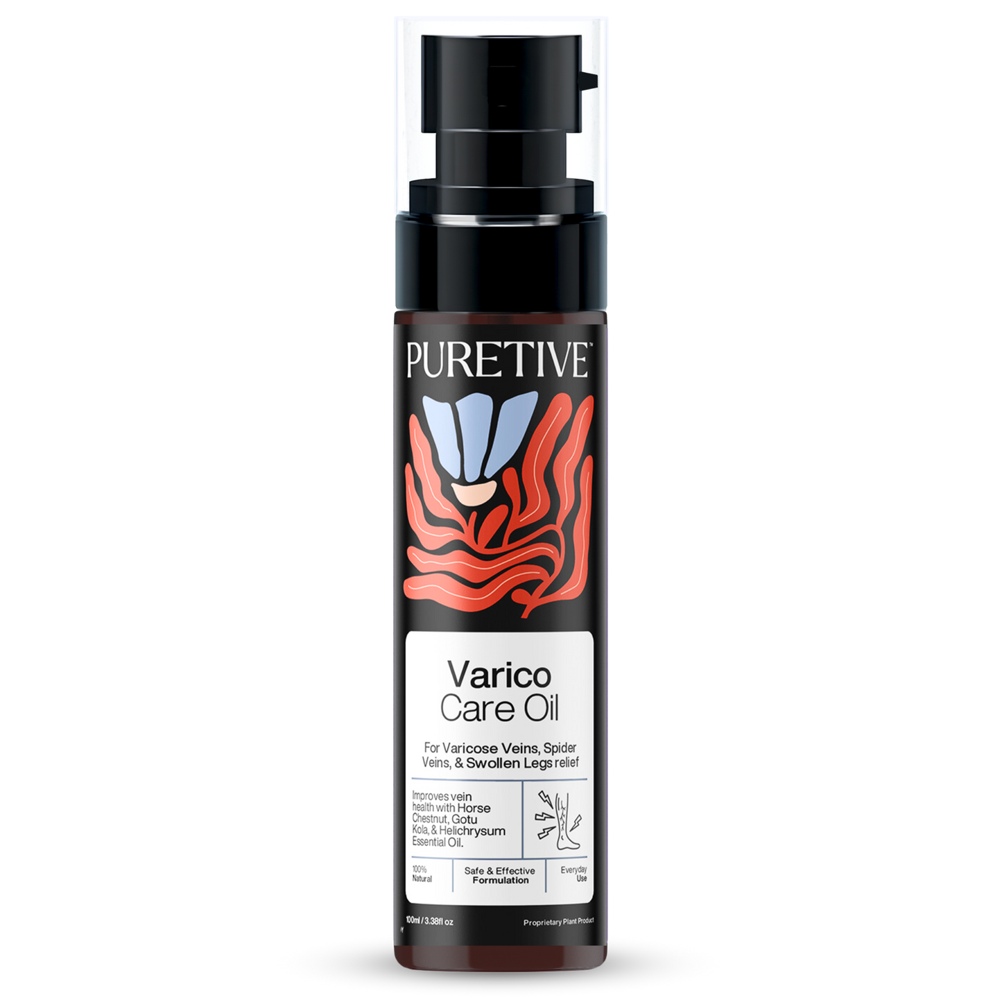 Varico Vein Care Leg Oil - Puretive Botanics