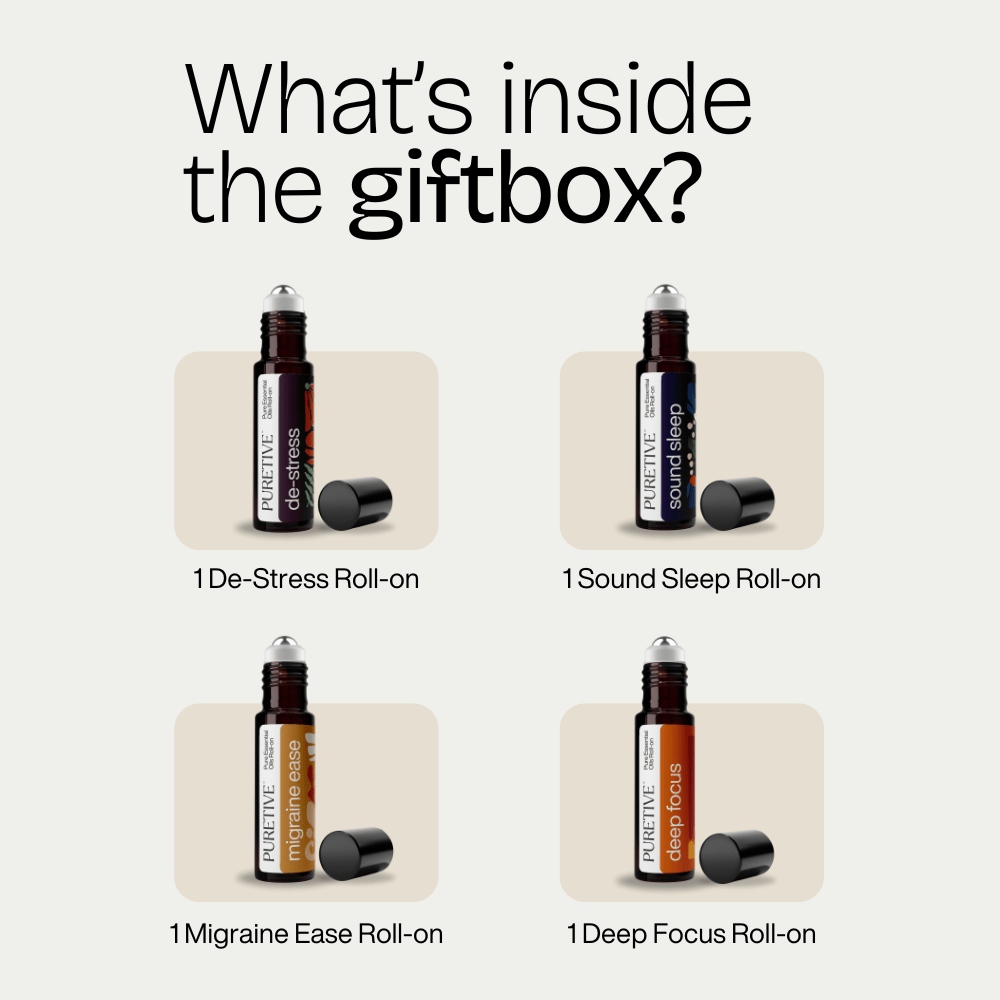 Daily Wellness Roll On Kit Box - Puretive Botanics