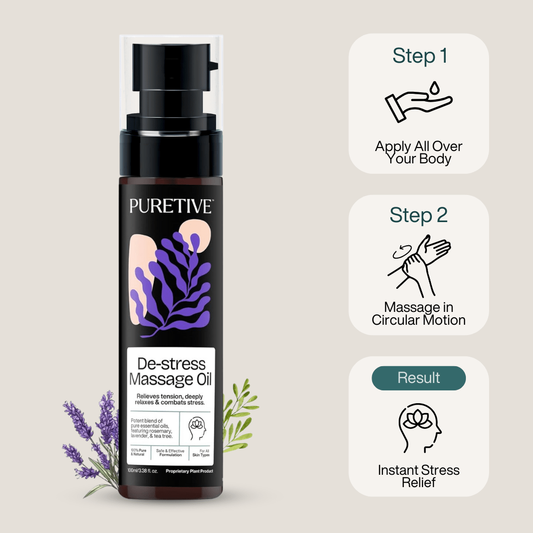 De - Stress Massage Oil - Puretive Botanics
