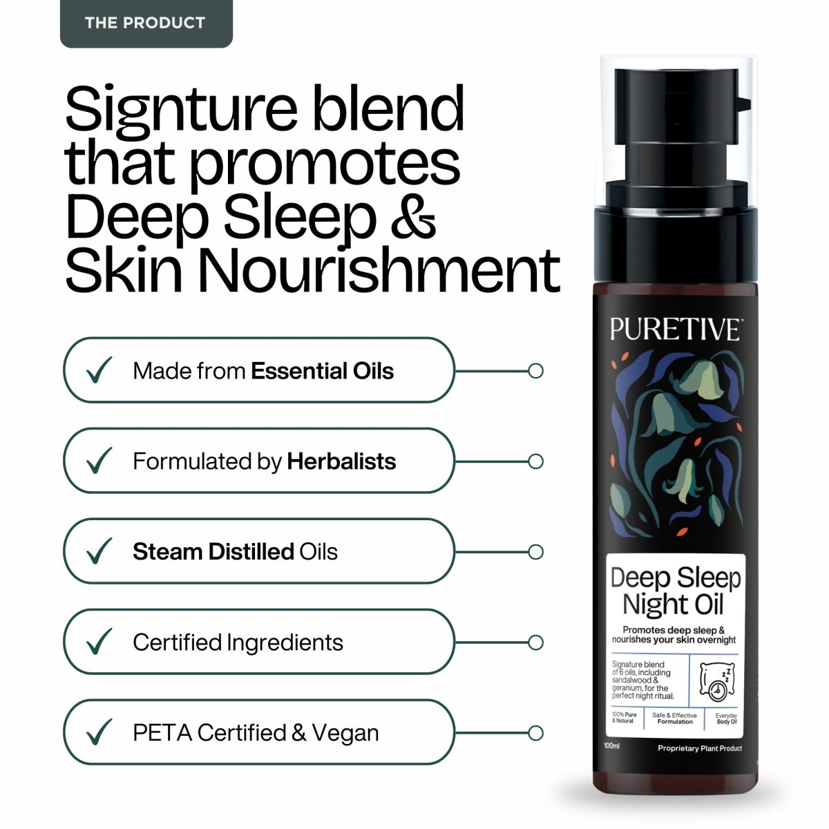 Deep Sleep Night Oil - Puretive Botanics