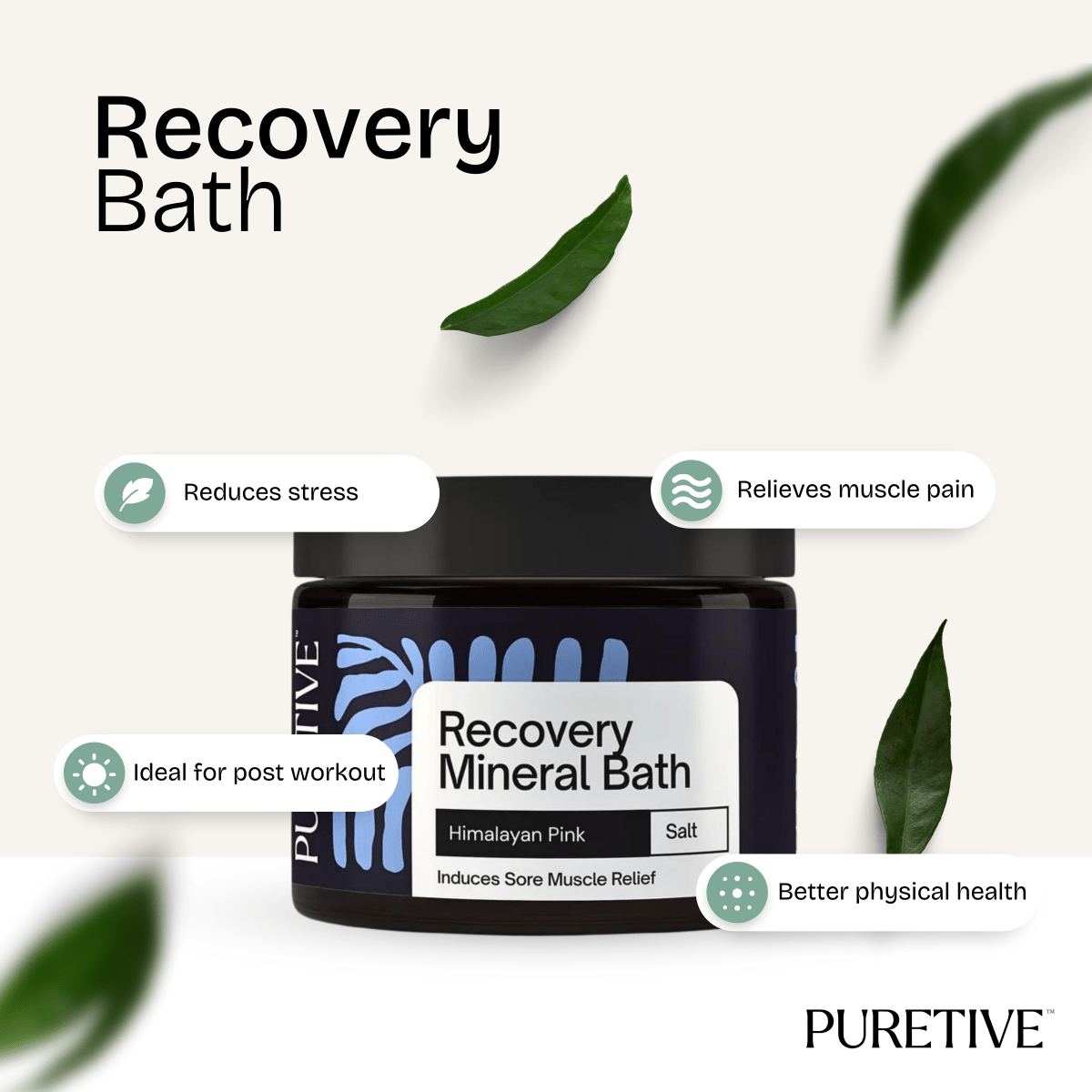 Recovery Mineral Bath Salt - Puretive Botanics