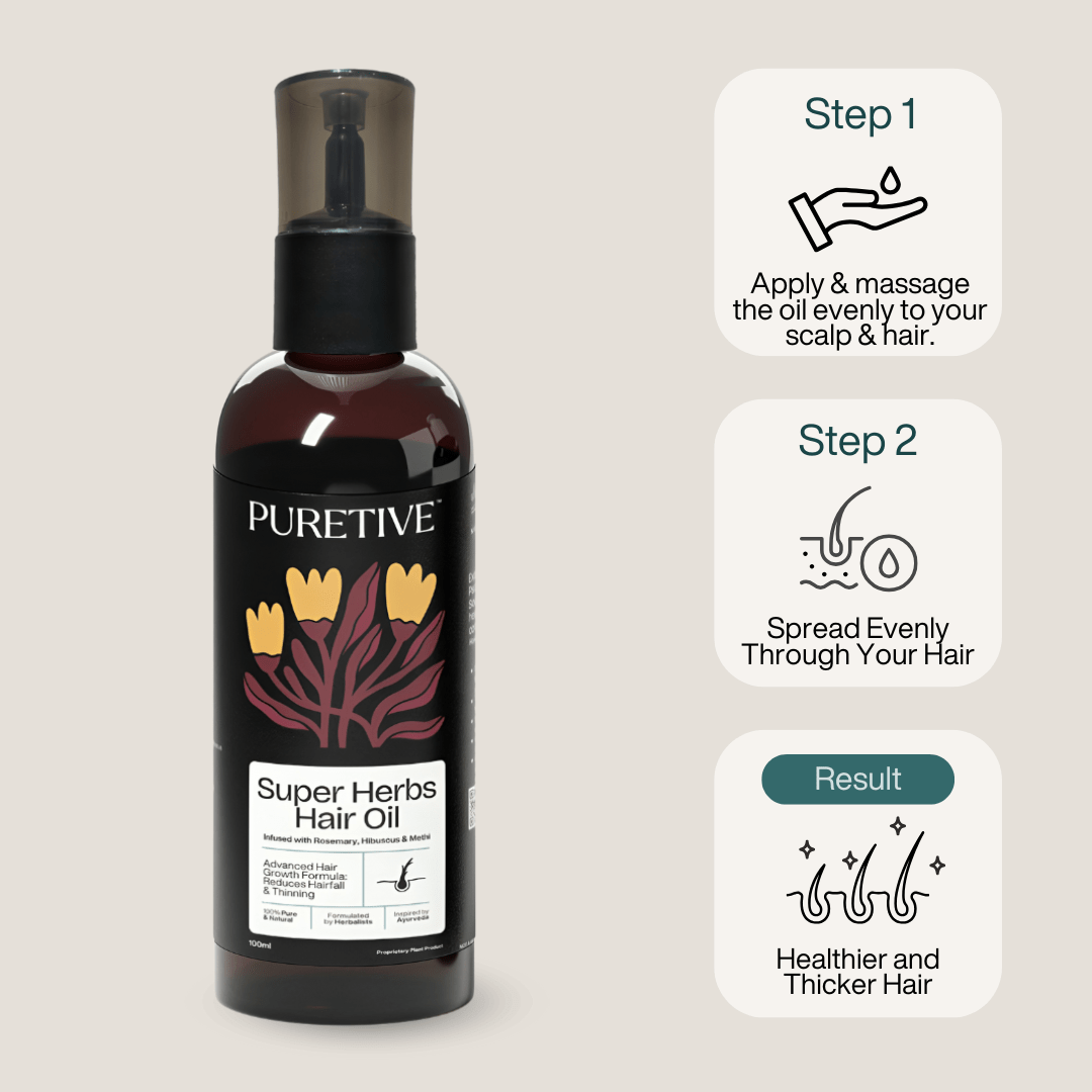 Super Herbs Hair Oil - Puretive Botanics