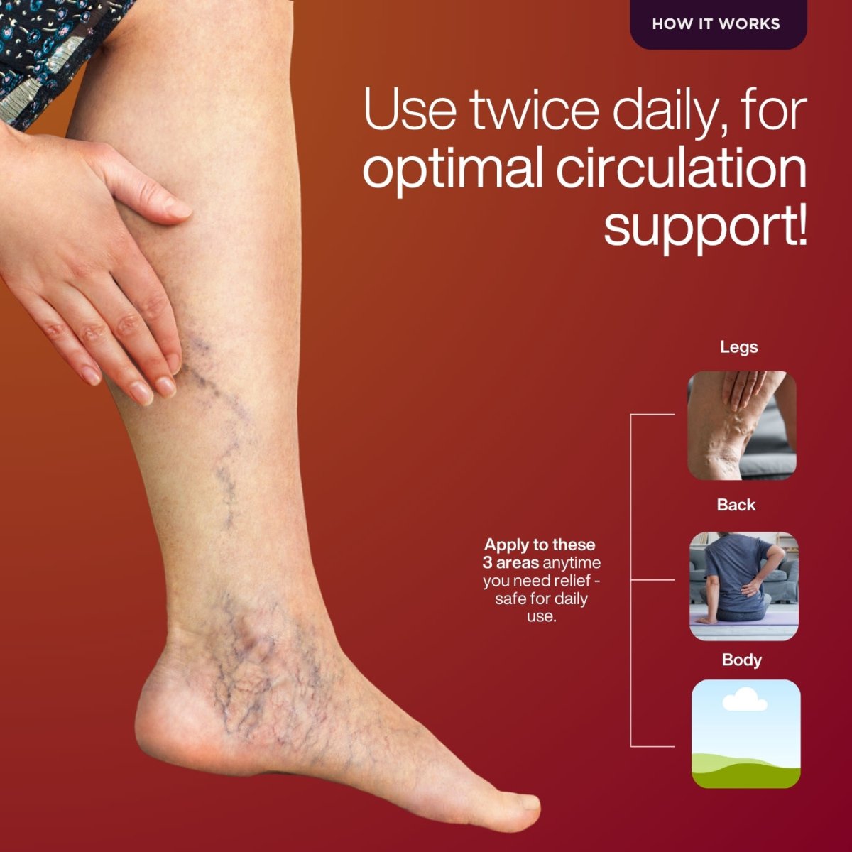 Varico Vein Care Leg Oil - Puretive Botanics