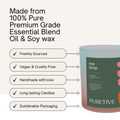 Picture of Puretive's Me Time Exotic Scented Candle's Key Features such as 