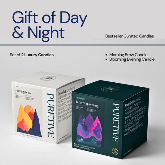 Gift of Day & Night : Set of 2 Luxury Candles