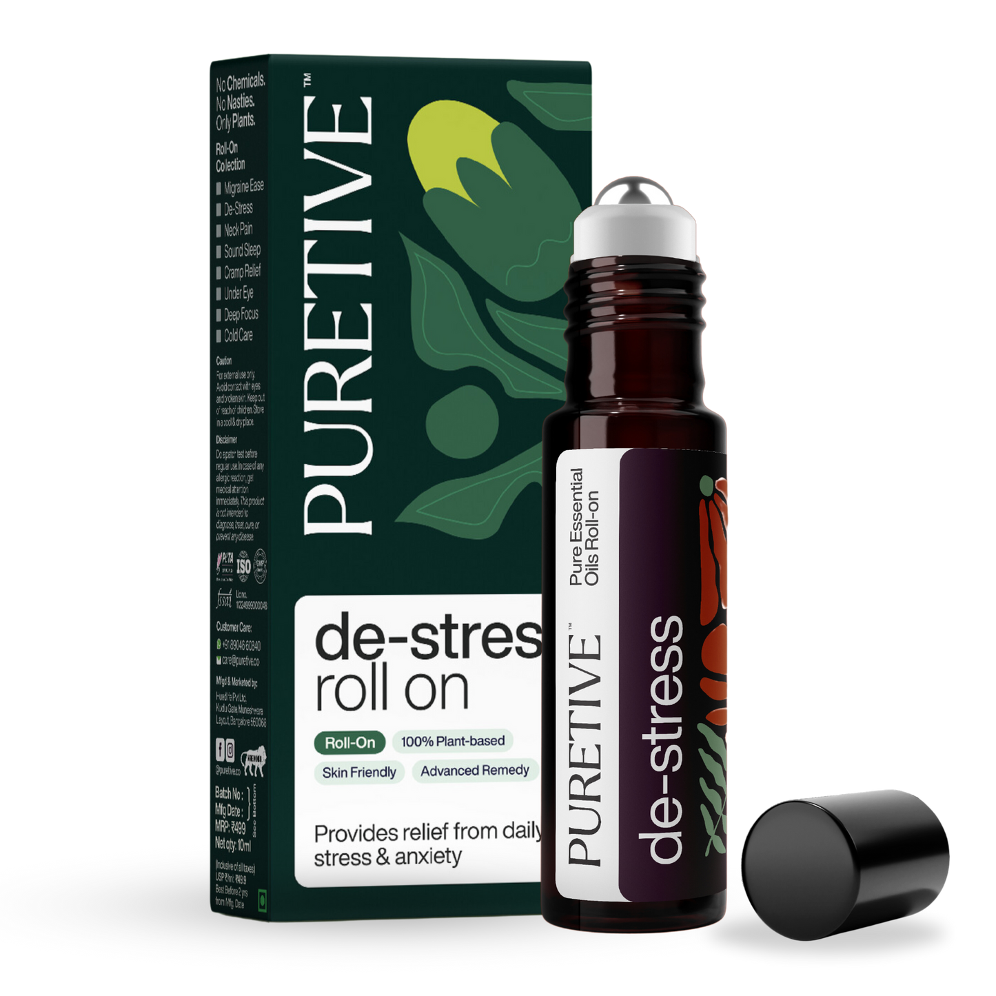 De-stress roll on