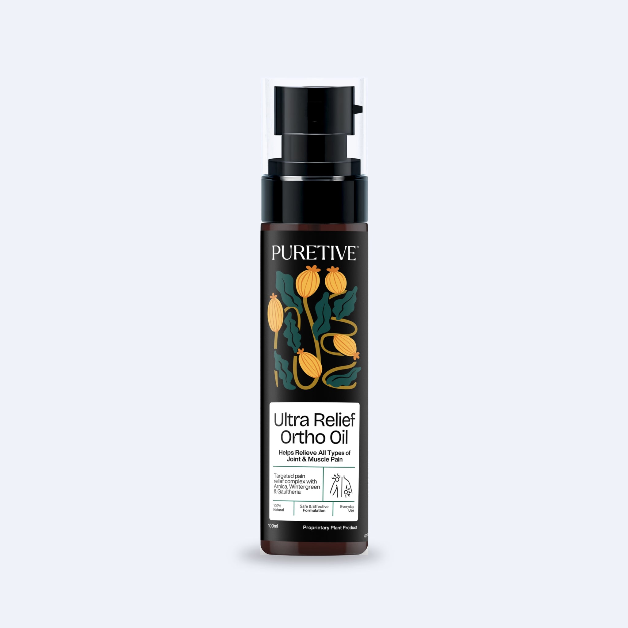 PURETIVE Ultra Relief Ortho Oil – Natural Joint & Muscle Pain Relief