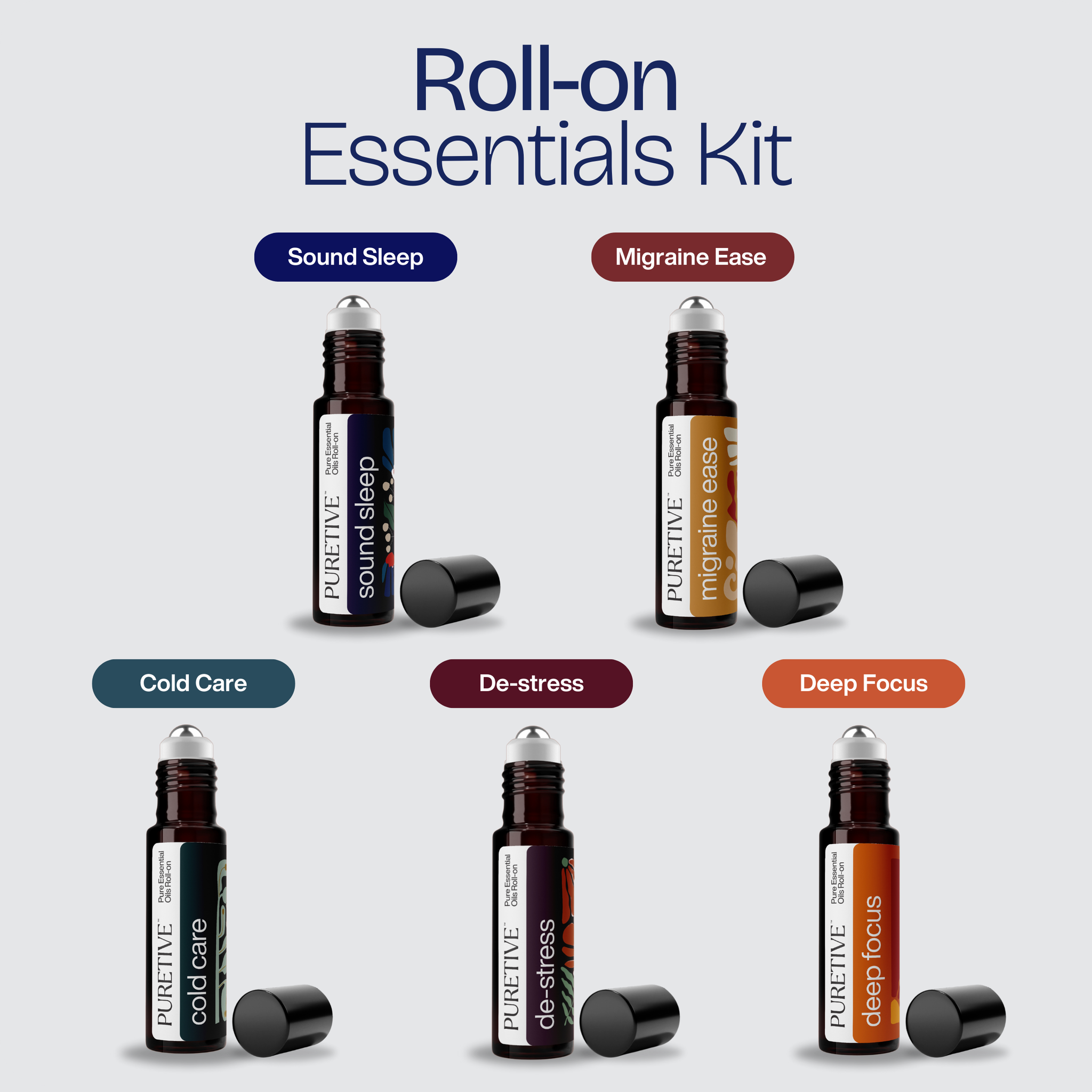 Roll-on Essentials Wellness Kit (Set of 5)