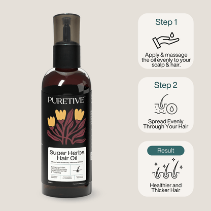 Super Herbs Hair Oil - Puretive Botanics